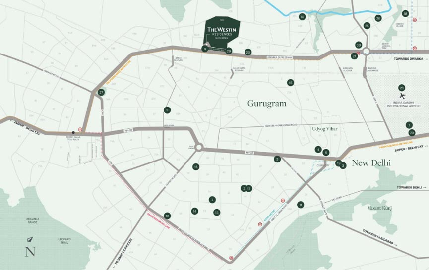 Westin Map westin map image
